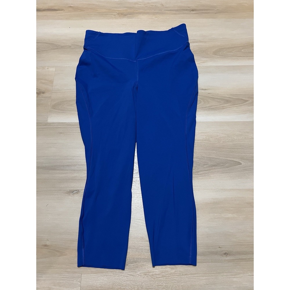 Lululemon Base Pace High Rise Crop Blazer Blue Royal Size 14